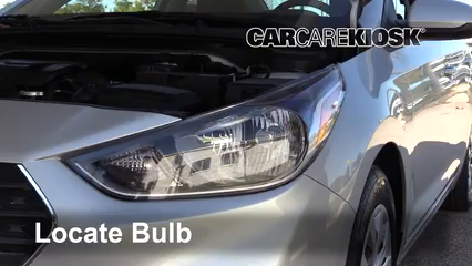 2018 Hyundai Accent SEL 1.6L 4 Cyl. Lights Headlight (replace bulb)